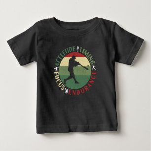 Motivational Baseball Mindset - Team Values Baby T-Shirt