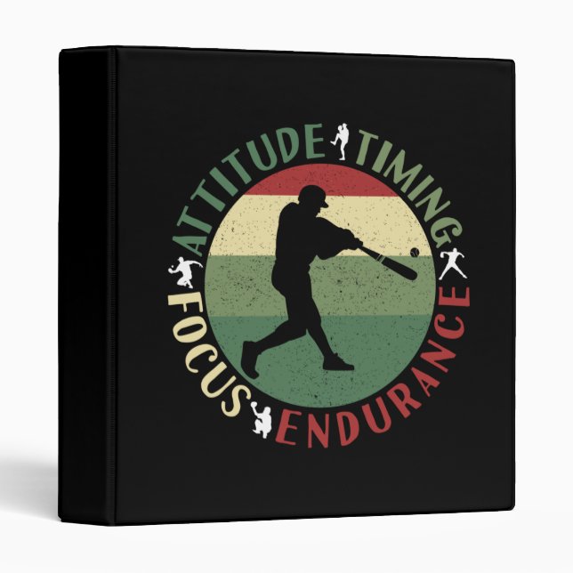Motivational Baseball Team Values Binder (Front/Spine)