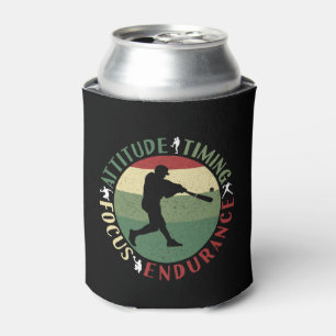 Motivational Baseball Team Values Can Cooler