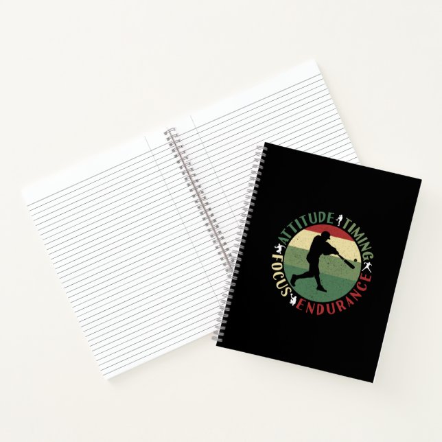 Motivational Baseball Team Values Notebook (Inside)