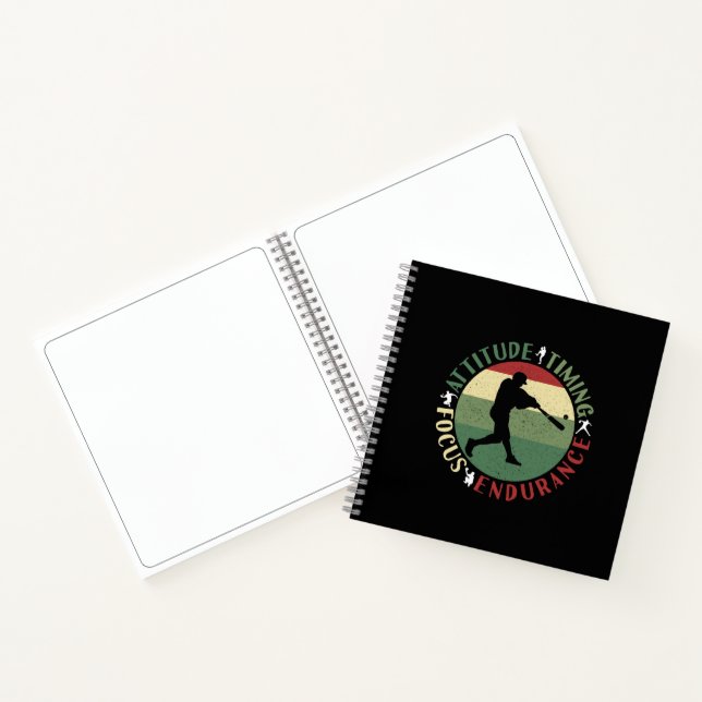 Motivational Baseball Team Values Notebook (Inside)