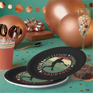 Motivational Baseball Team Values Paper Plate