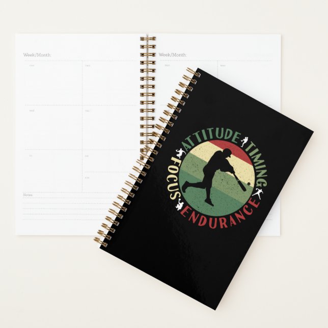 Motivational Baseball Team Values Planner (Display)