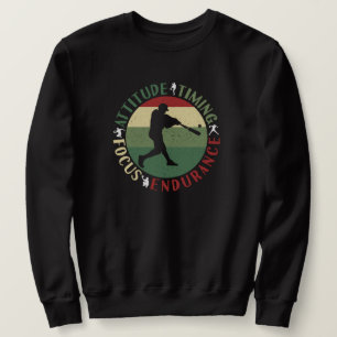 Motivational Baseball Team Values Sweatshirt