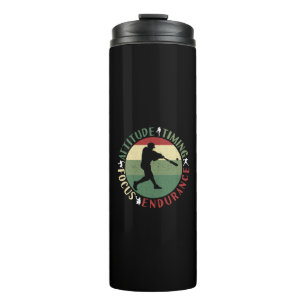 Motivational Baseball Team Values Thermal Tumbler