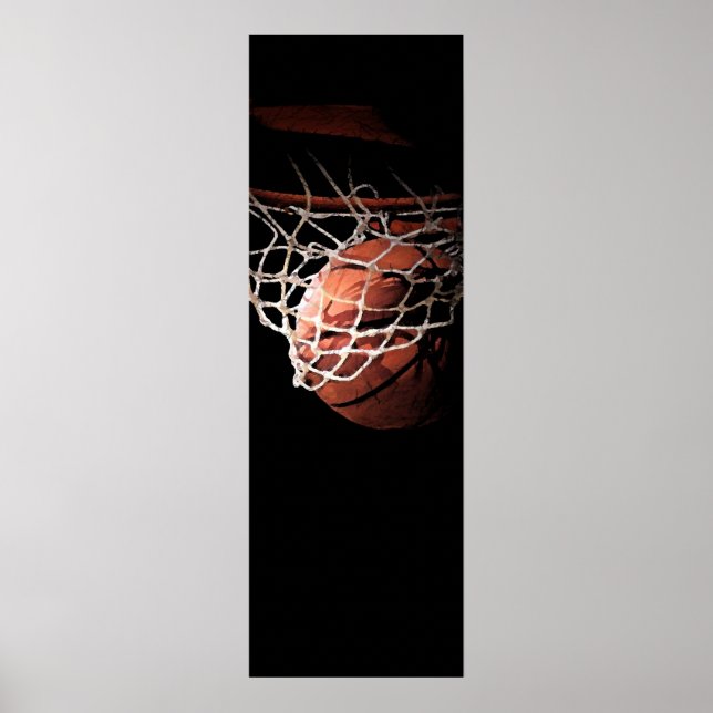 Motivational Basketball Sport Poster Print (Front)