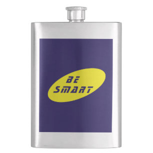 Motivational Be SMART Classic Flask