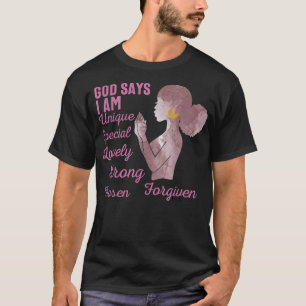 Motivational Bible Verses for African American Wom T-Shirt
