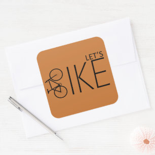 Motivational Bicycle Rider Quote - Funny Cycling  Square Sticker