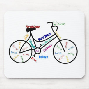 Motivational Bike, Bicycle, Cycling, Sport, Hobby Mouse Pad
