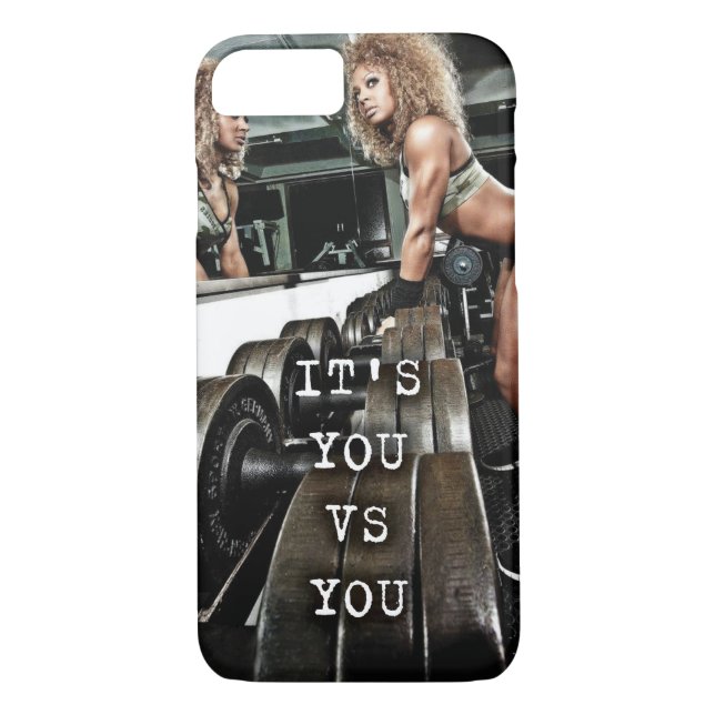 Motivational Bodybuilding Gym Case-Mate iPhone Case (Back)