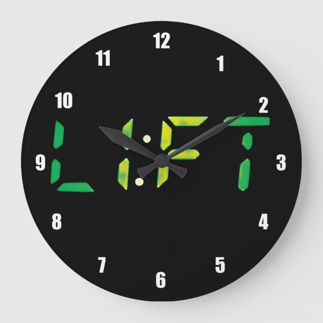 Motivational Bodybuilding Gym Large Clock (Front)