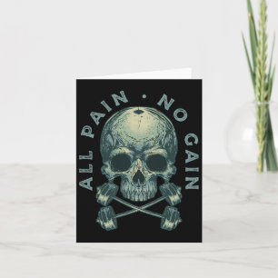 Motivational Bodybuilding Gym Lover Weightlifters Card