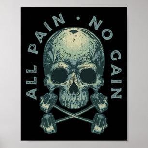 Motivational Bodybuilding Gym Lover Weightlifters  Poster