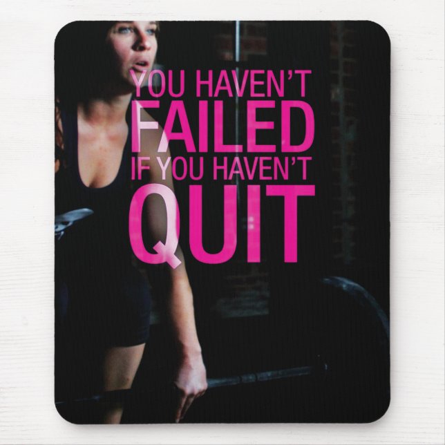 Motivational Bodybuilding Gym Mouse Pad (Front)