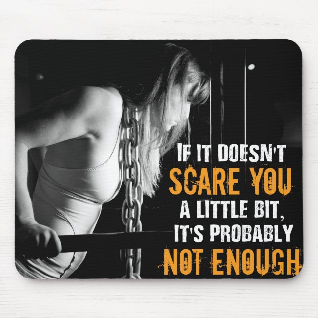 Motivational Bodybuilding Gym Mouse Pad (Front)