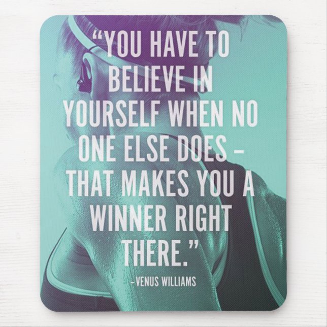 Motivational Bodybuilding Gym Mouse Pad (Front)