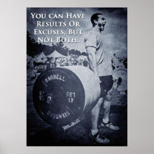 Motivational Bodybuilding Gym Poster