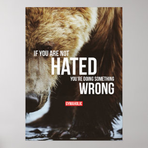 Motivational Bodybuilding Gym Poster