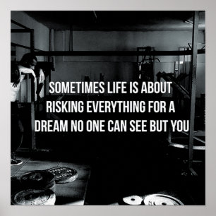 Motivational Bodybuilding Gym Poster