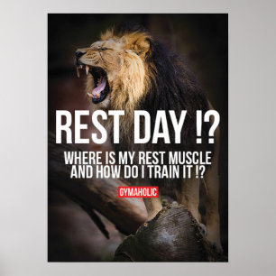 Motivational Bodybuilding Gym Poster