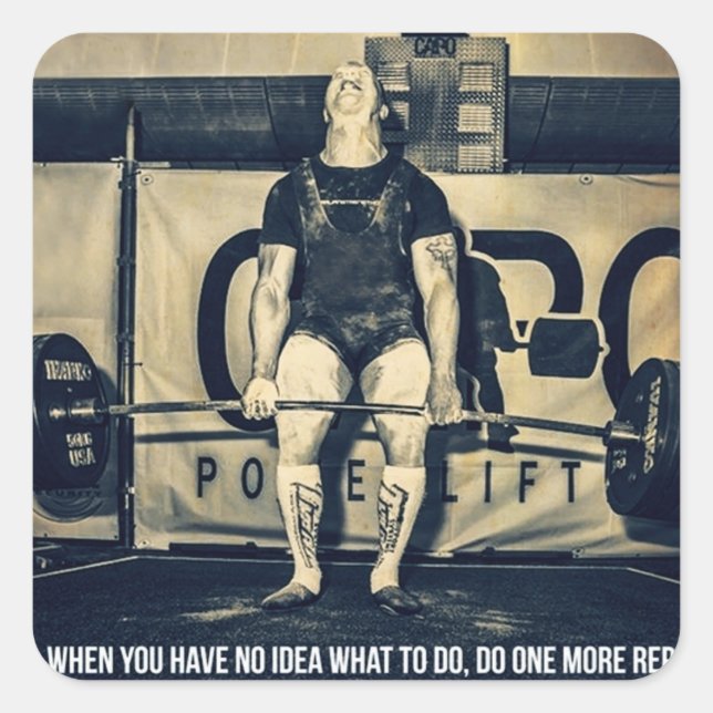 Motivational Bodybuilding Gym Sticker (Front)