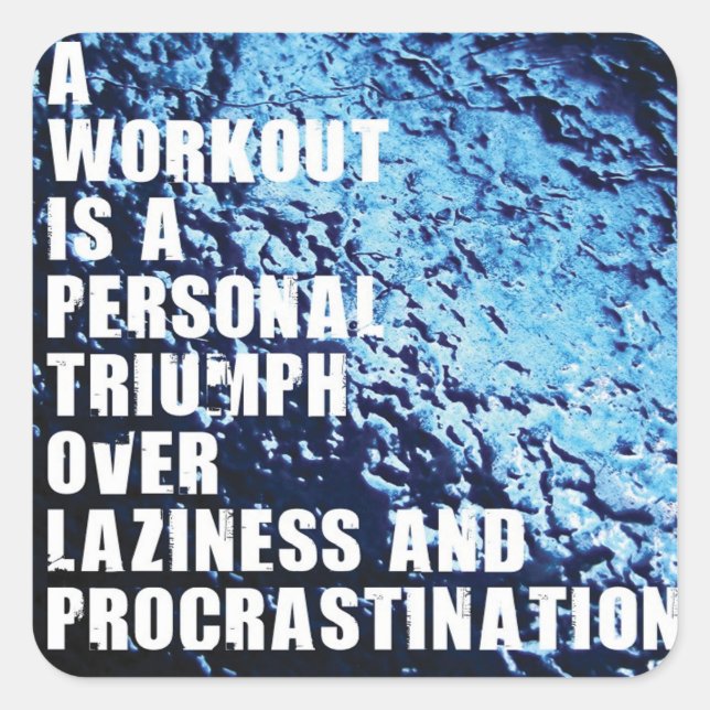 Motivational Bodybuilding Gym Sticker (Front)