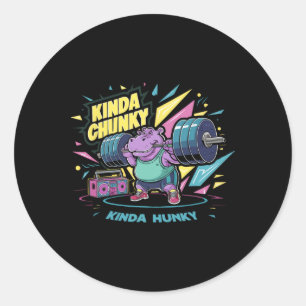 Motivational Bodybuilding Weightlifting Apparel Ki Classic Round Sticker