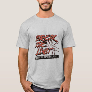 "Motivational 'Break the Limit' Graphic T-Shirt". T-Shirt