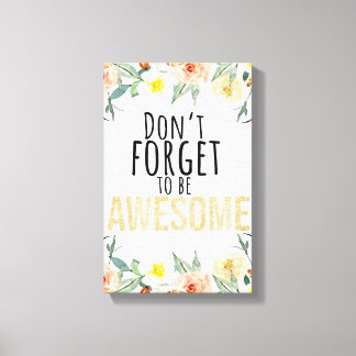 Motivational Canvas Print
