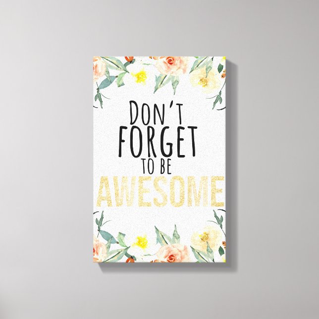 Motivational Canvas Print (Front)