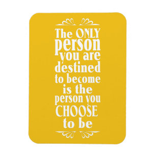 Motivational CHOICE custom colour magnet