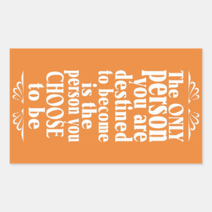 Motivational CHOICE custom colour stickers