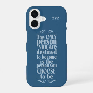 Motivational CHOICE custom monogram cases