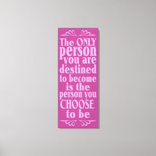 MOtivational CHOICE papier toile enveloppé (Recto)