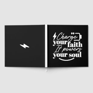 Motivational Christian Quote – Charge Your Faith Guest Book