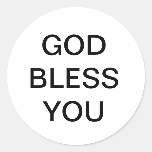 motivational classic round sticker (Front)