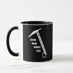 Motivational climbing rockclimbing saying mug
