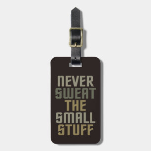 Motivational custom luggage tag