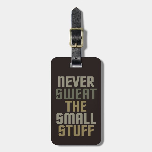 Motivational custom luggage tag (Front Vertical)