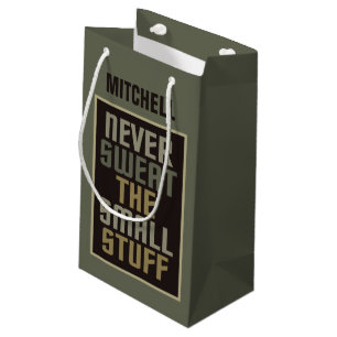 Motivational custom name gift bag