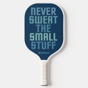 Motivational custom name pickleball paddle