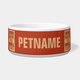 Motivational custom pet bowls