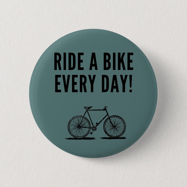 Motivational cycling 2 inch round button (Front)