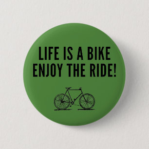 Motivational cycling 2 inch round button