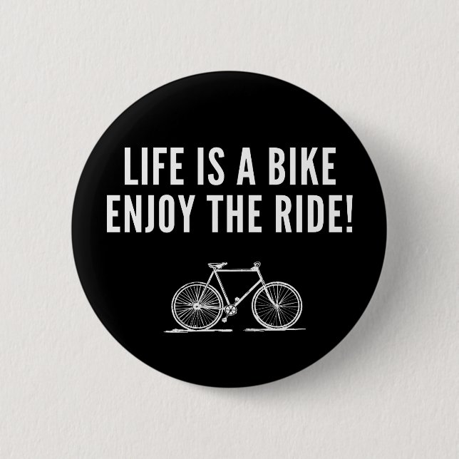 Motivational cycling 2 inch round button (Front)