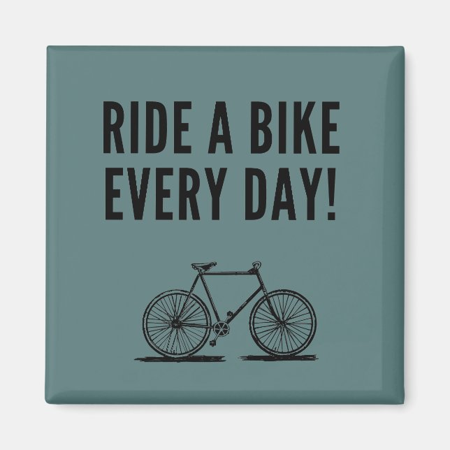 Motivational cycling magnet (Front)