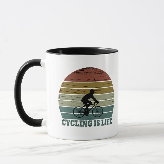 Motivational cycling mug (Left)