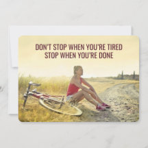 Motivational Cycling Print – Customizable Quote