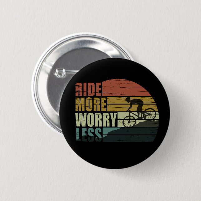 Motivational cycling quotes 2 inch round button (Front & Back)
